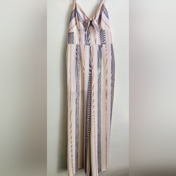 Womens‎ Trixxi Wide Leg Sleeveless Striped Romper - Large - Picture 1 of 9